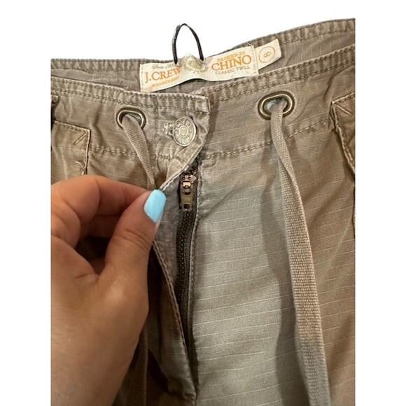 J. Crew Beige City Fit Broken-In Chino Capri Cropped Cotton Pants Women Sz 8 - Picture 7 of 11